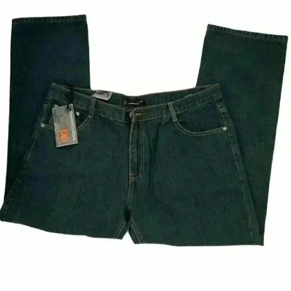 Denim Culture Straight Leg Dark Wash Denim Men Jeans Size 40x30 New - Picture 3 of 9